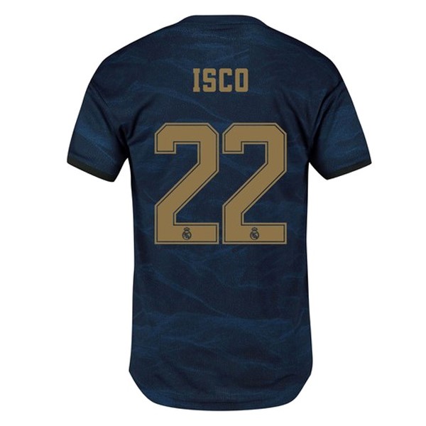 Camiseta Real Madrid NO.22 Isco Segunda equipo 2019-20 Azul